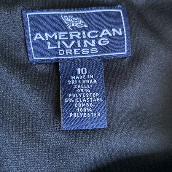 NWT American Living black sheath dress with sequin accent. Size 10. - Picture 12 of 12